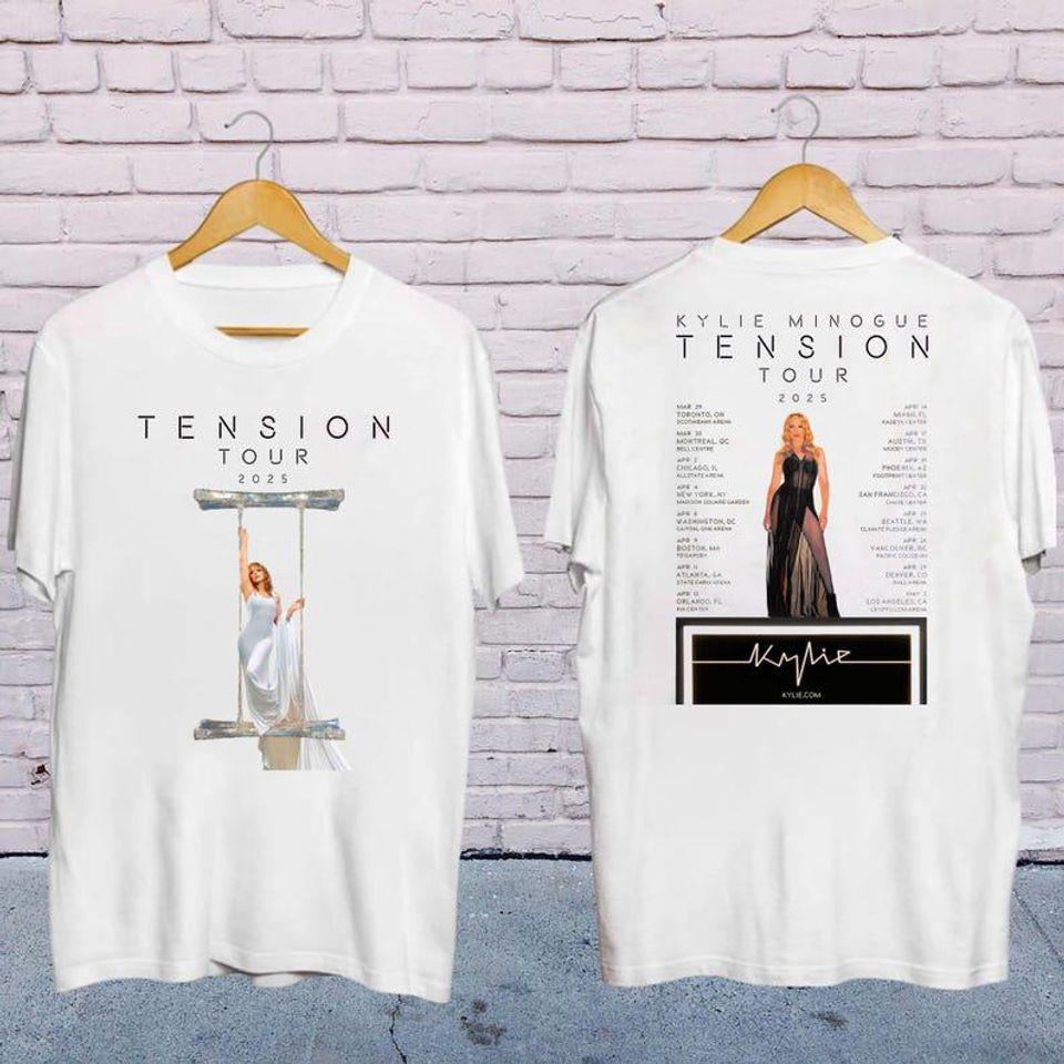 2025 Kylie Minogue Tension World Tour Shirt, Kylie Minogue 2025 Concert, Kylie Minogue Fan Gift