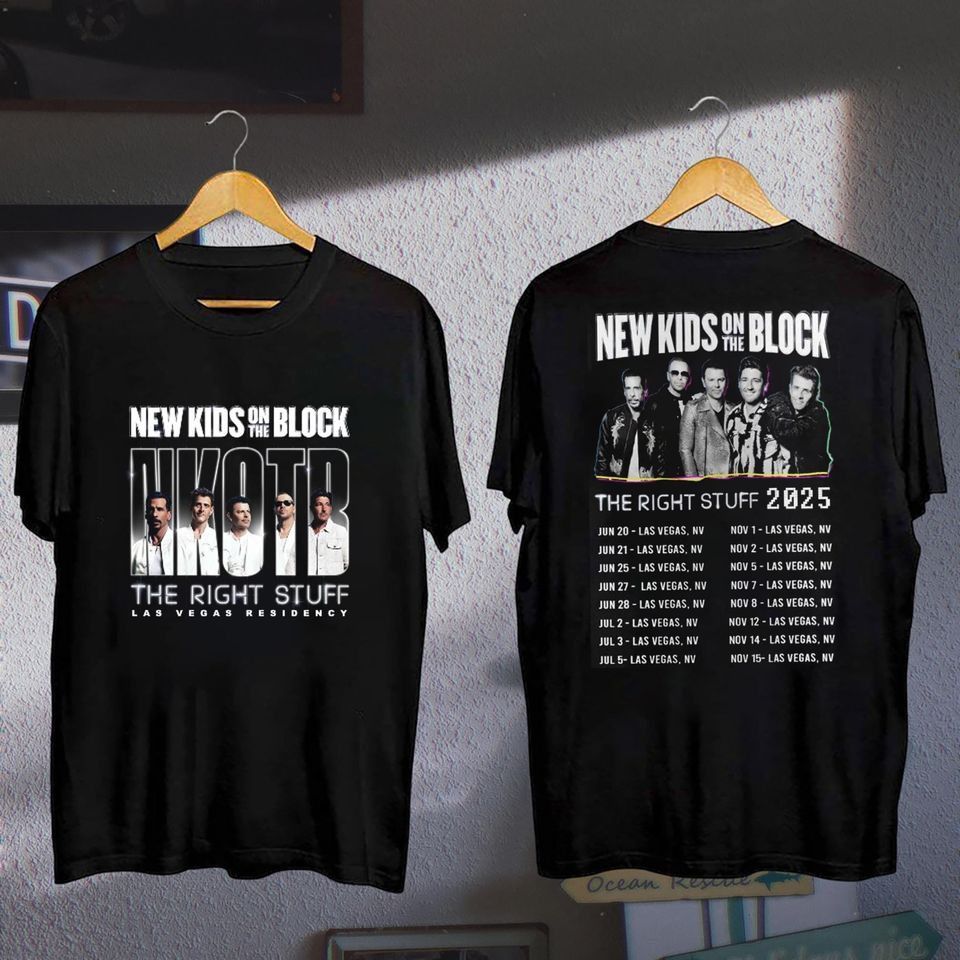 2025 Nk On The Block The Right Stuff Tour Shirt, Nkot Block Band Shirt, Nkot Block Fan Gift