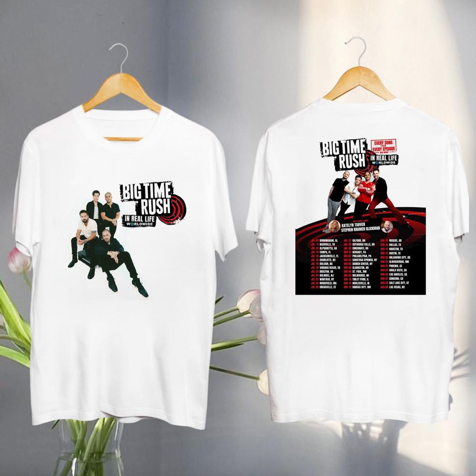 2025 Big Time Rush In Real Life Worldwide Tour Shirt, Big Time Rush Graphic Shirt, Big Time Rush Fan Gift