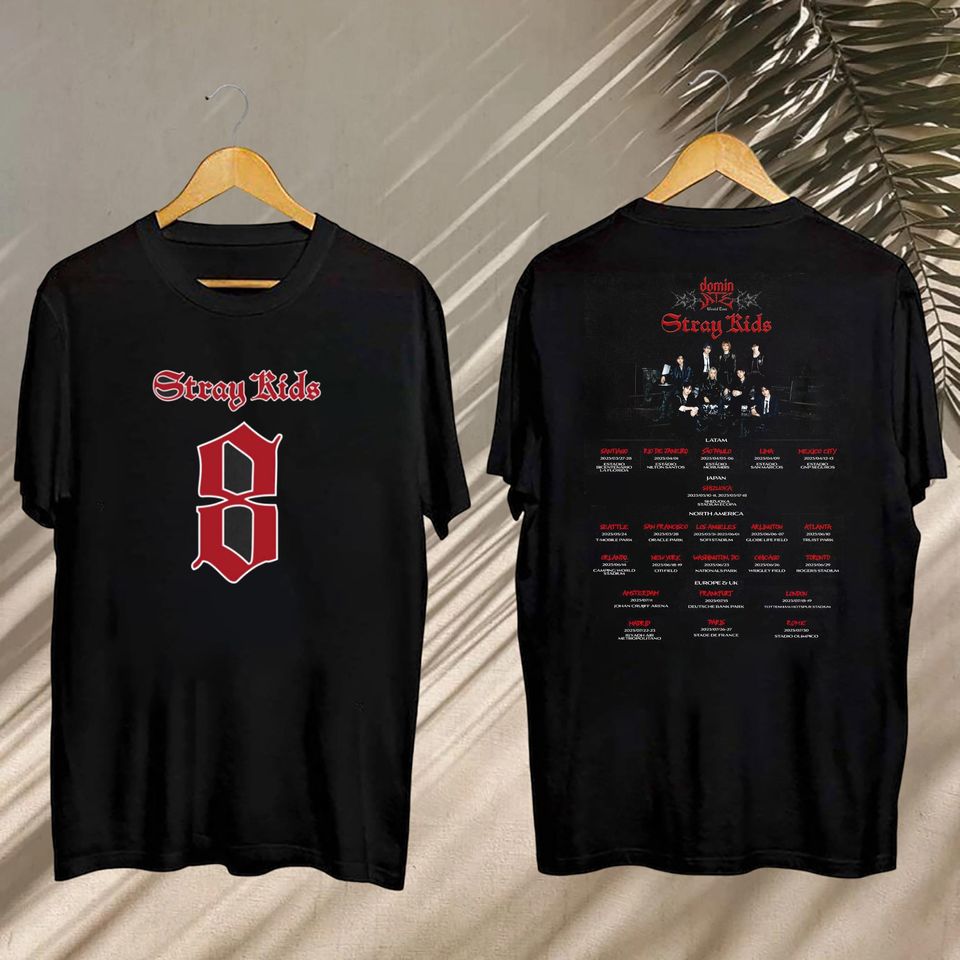 2025 Stray Kids Dominate World Tour Shirt, Stray Kids 2025 Concert, Stray Kids Kpop Fan Gift