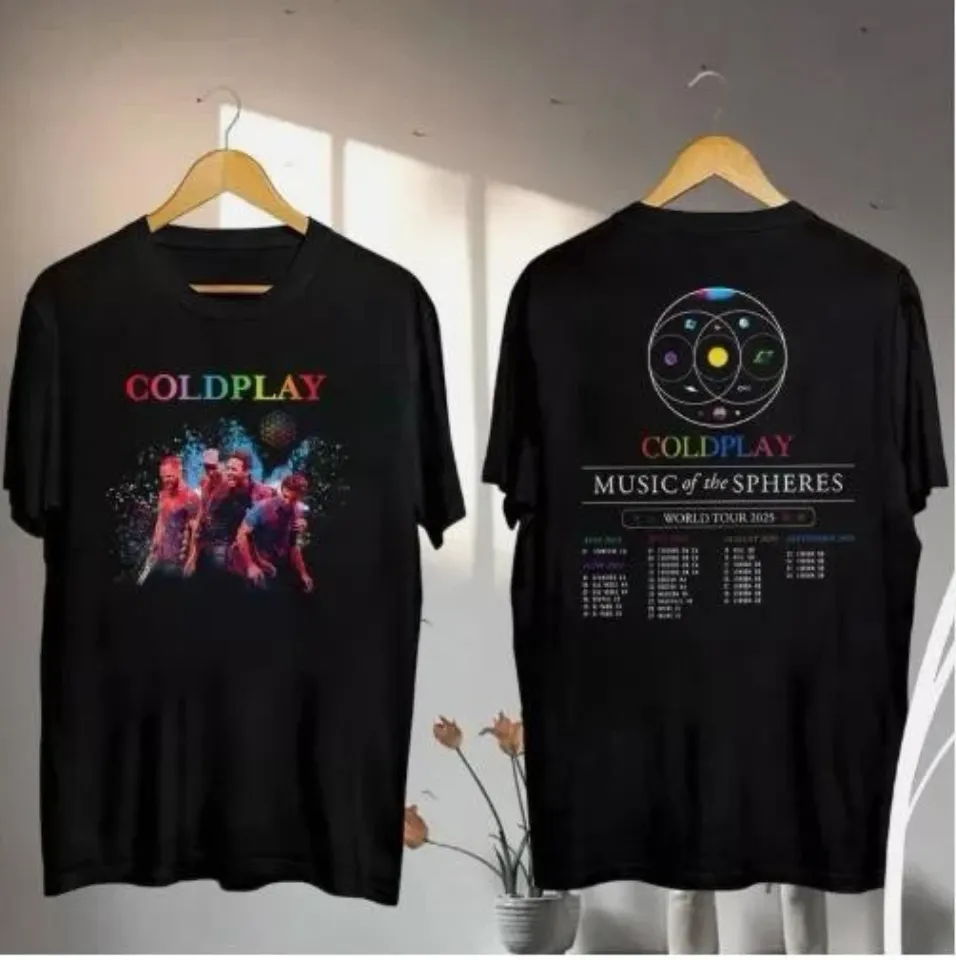 Coldplay Music Of The Spheres Tour 2025 Double Sided Shirt