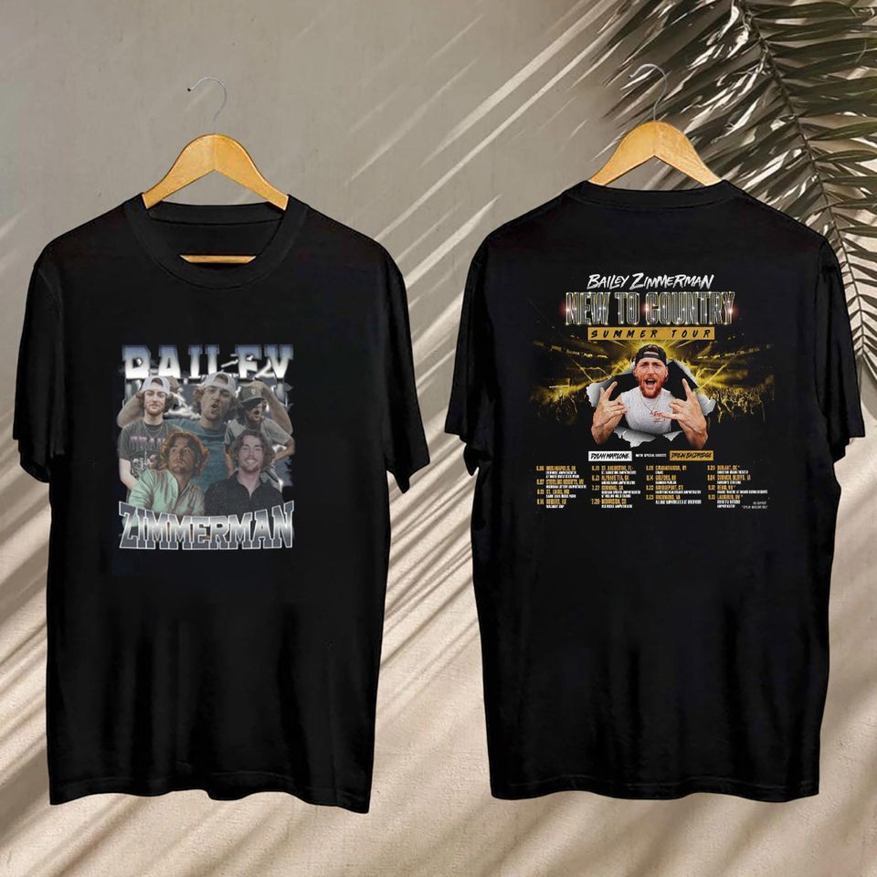 2025 Bailey Zimmerman New To Country Tour Shirt, Bailey Zimmerman Country Music Shirt, Bailey Zimmerman Fan Gift