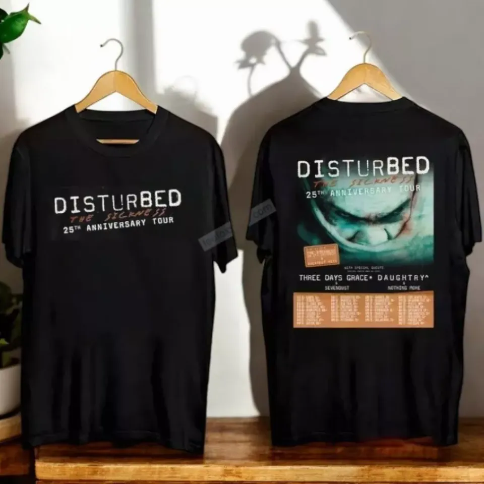 Disturbed The Sickness 25Th Anniversary Tour Date 2025 Concershirt For Fans