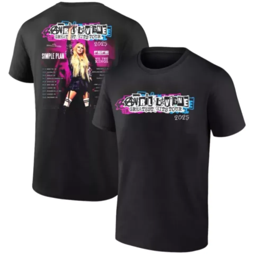 2025 Avril Lavigne Greatest Hits Tour North America Tour Shirt Full Size