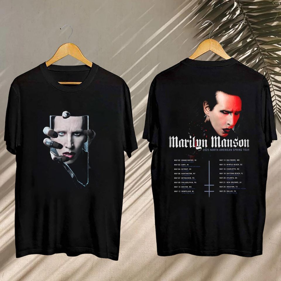 2025 Marilyn Manson Concert, Marilyn Manson North American Spring Tour 2025 Shirt, Marilyn Manson Fan Shirt