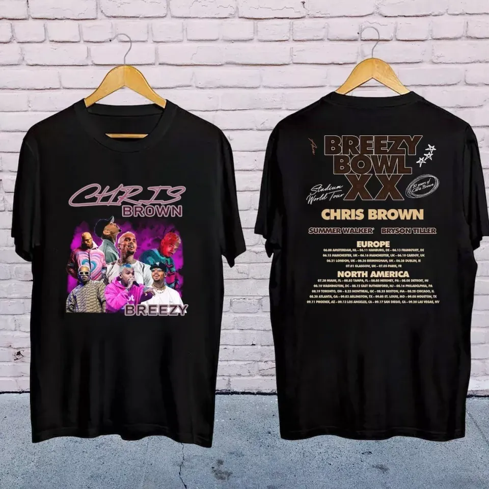 2025 Chris Brown Breezy Bowl Xx Concershirt, Chris Brown Breezy Bowl Xx Shirt
