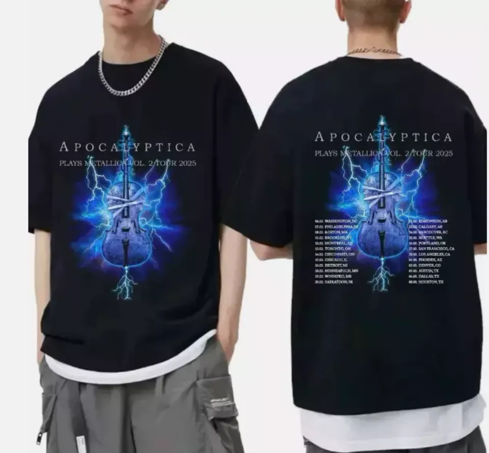 Apocalyptica 2025 Tour Double Sided Shirt