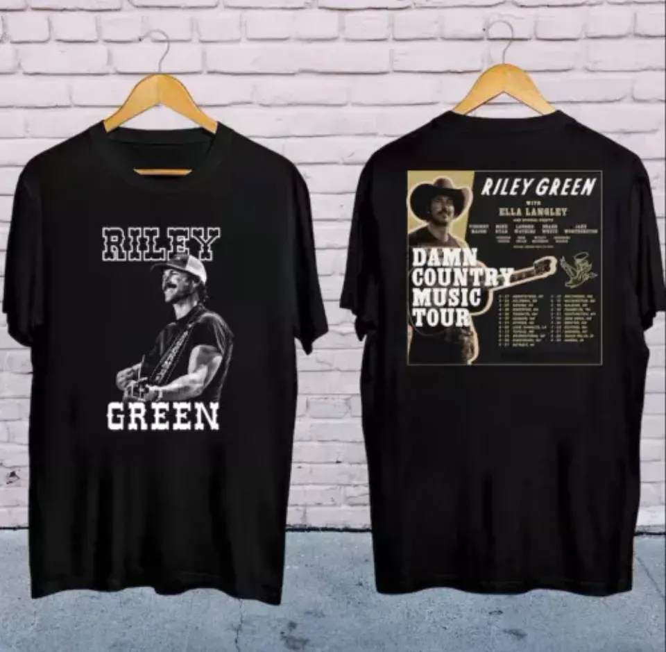2025 Riley Green Damn Country Music Tour Shirt, Riley Green 2025 Concert