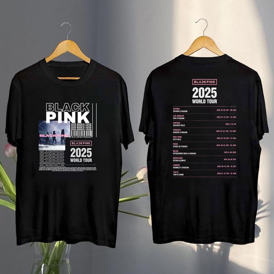 2025 Black Pink World Tour Shirt, Black Pink 2025 Concert Shirt, Black Pink Shirt