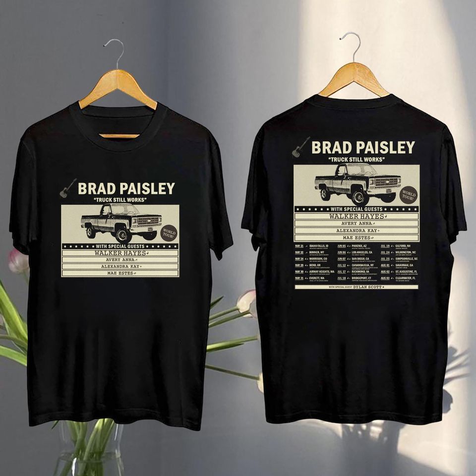 2025 Brad Paisley Truck Still Works Tour Shirt, Brad Paisley 2025 Concert, Brad Paisley Fan Shirt
