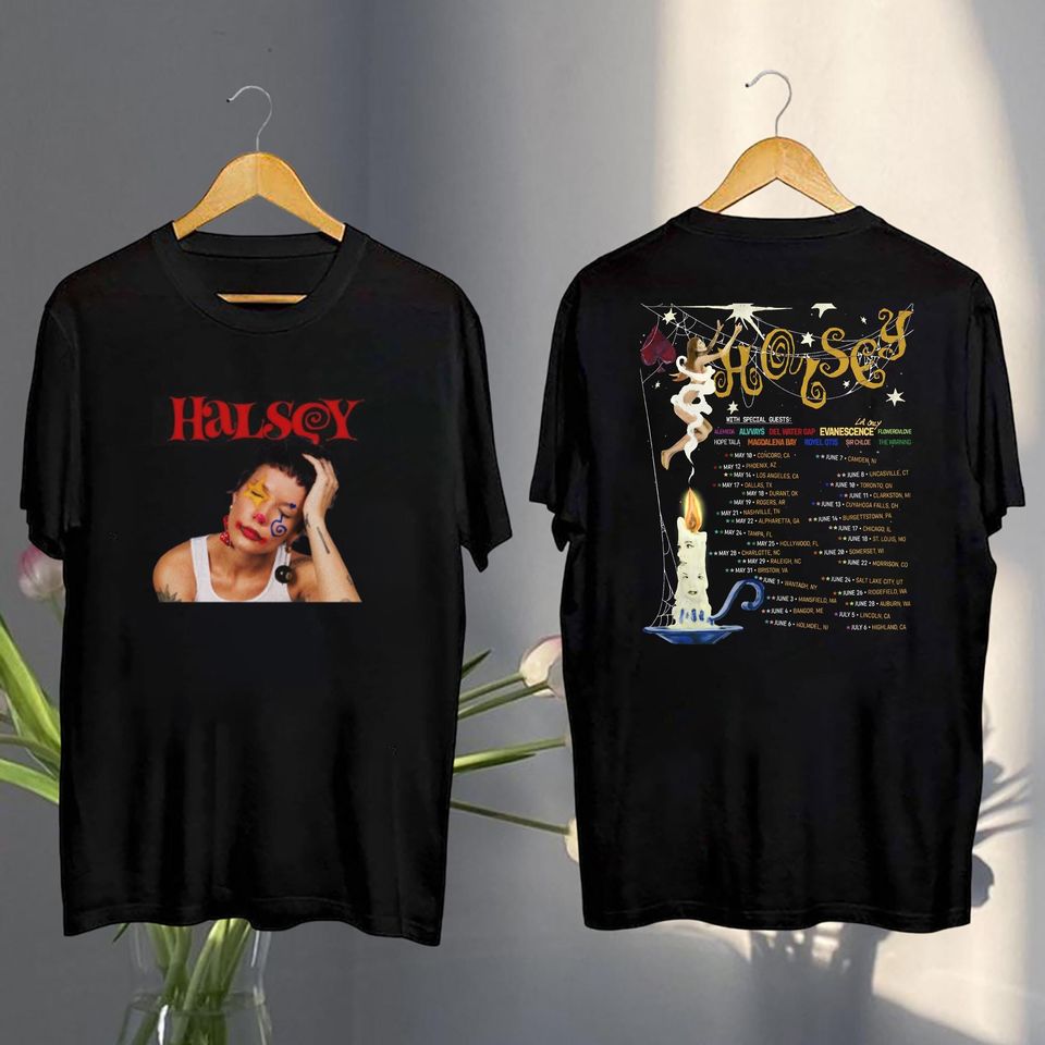 Halsey Graphic Shirt, 2025 Halsey For My Last Trick The Tour Shirt, Halsey 2025 Concert