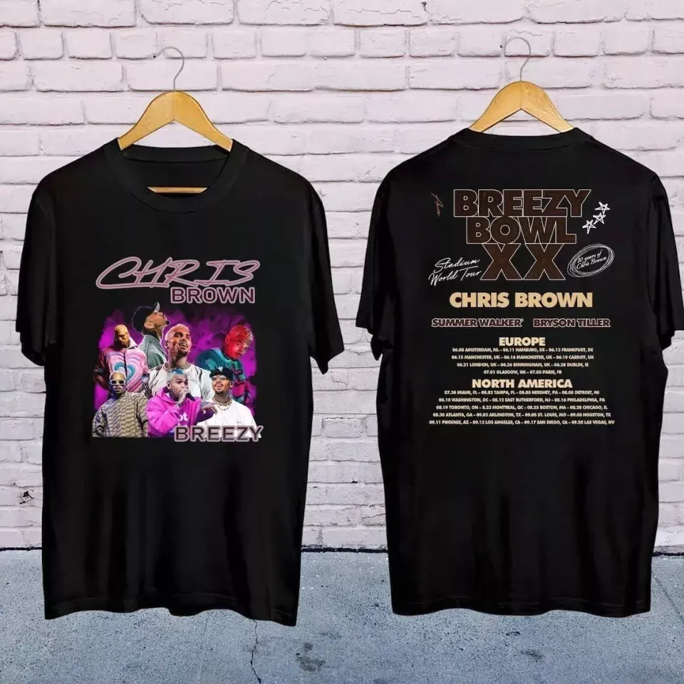 2025 Chris Brown Breezy Bowl Xx Concershirt, Chris Brown Breezy Bowl Xx Shirt