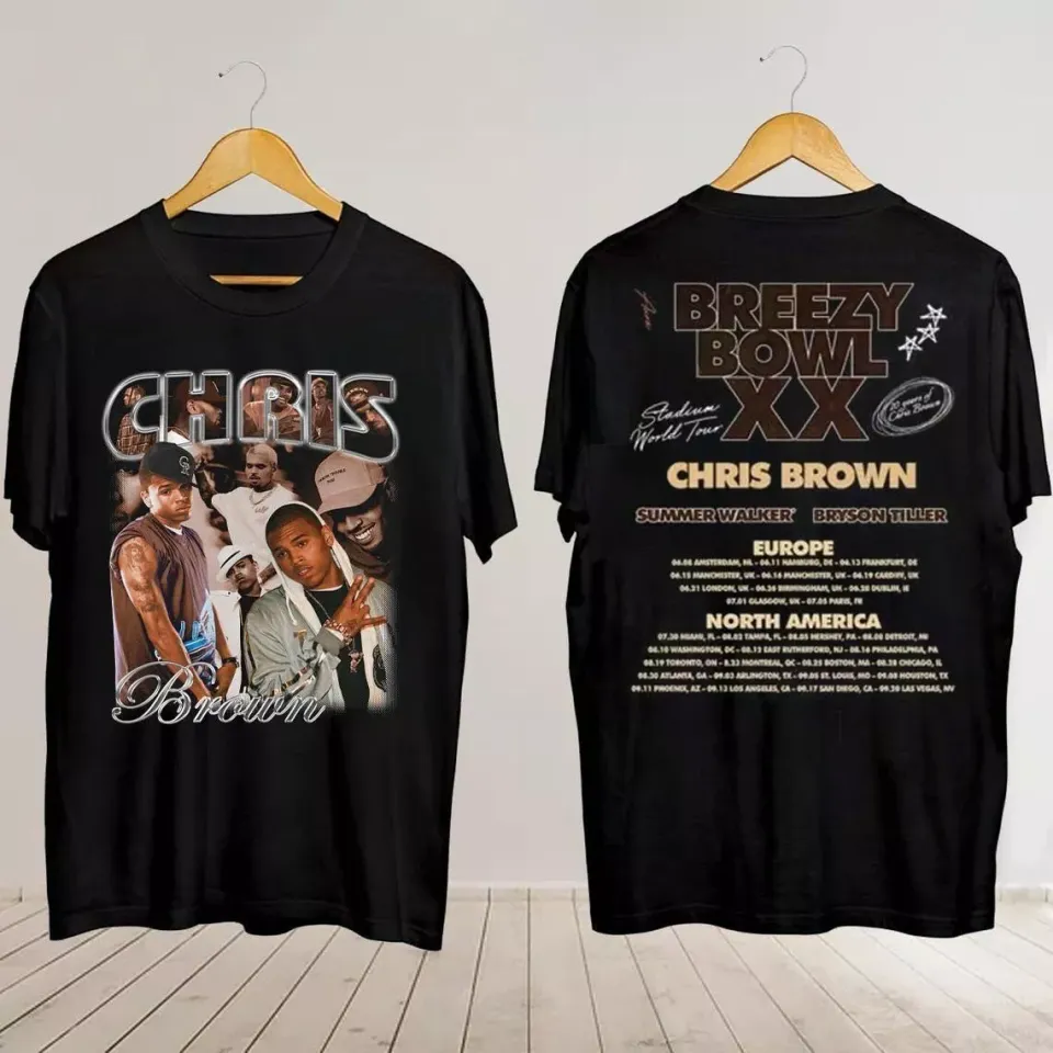 Chris Brown Concert 2025 Shirt, Breezy Bowl Xx 2025 Chris Brown Tour Shirt