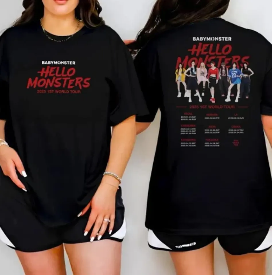 Babymonster Hello Monster World Tour Shirt, Hello Monsters 1St World Tour Shirt