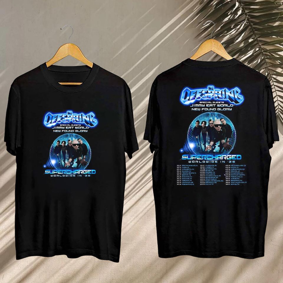 The Offspring Supercharged Worldwide In 2025 Shirt, The Offspring Concert, The Offspring Fan Shirt